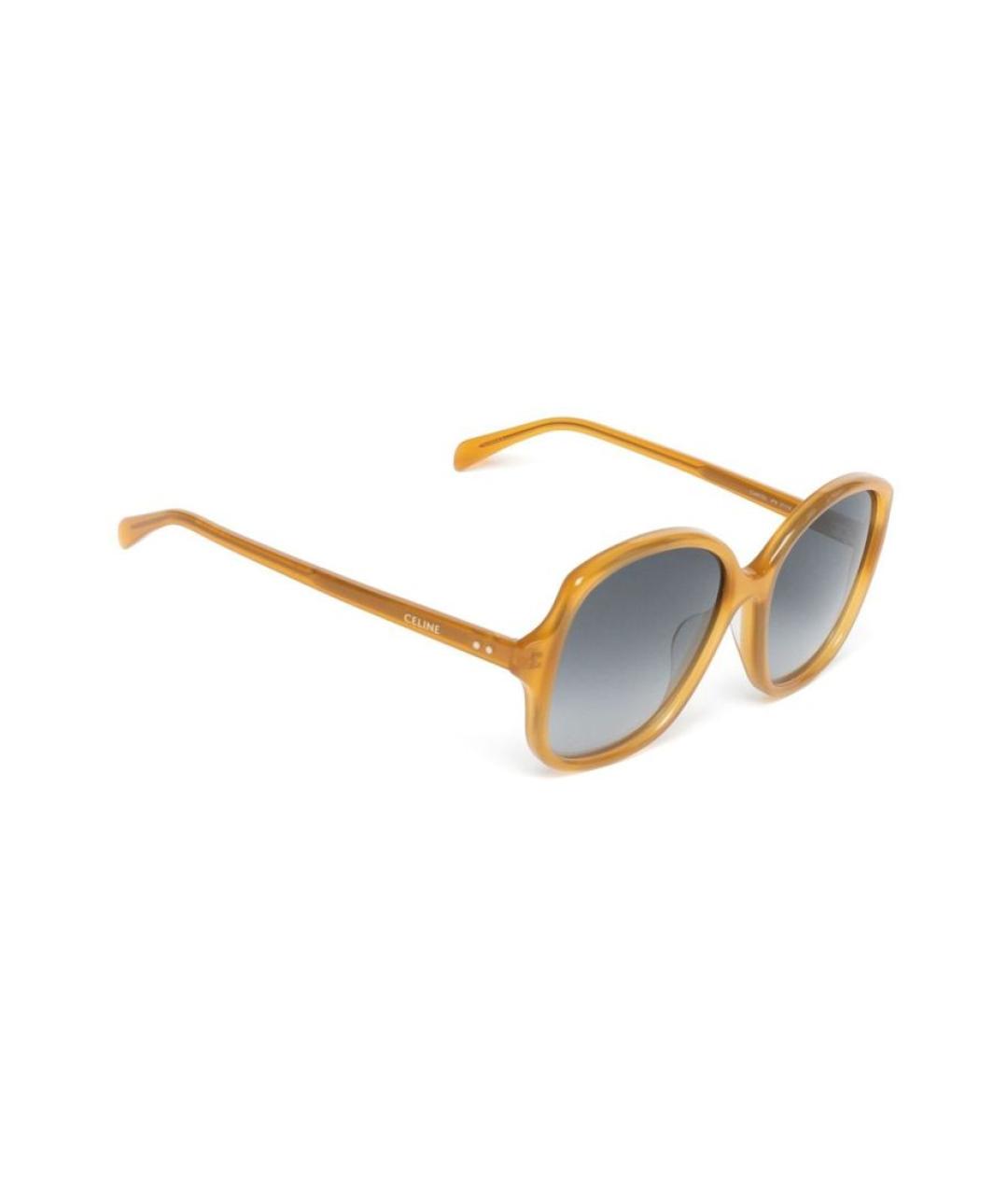CELINE PRE-OWNED Желтые солнцезащитные очки, фото 2