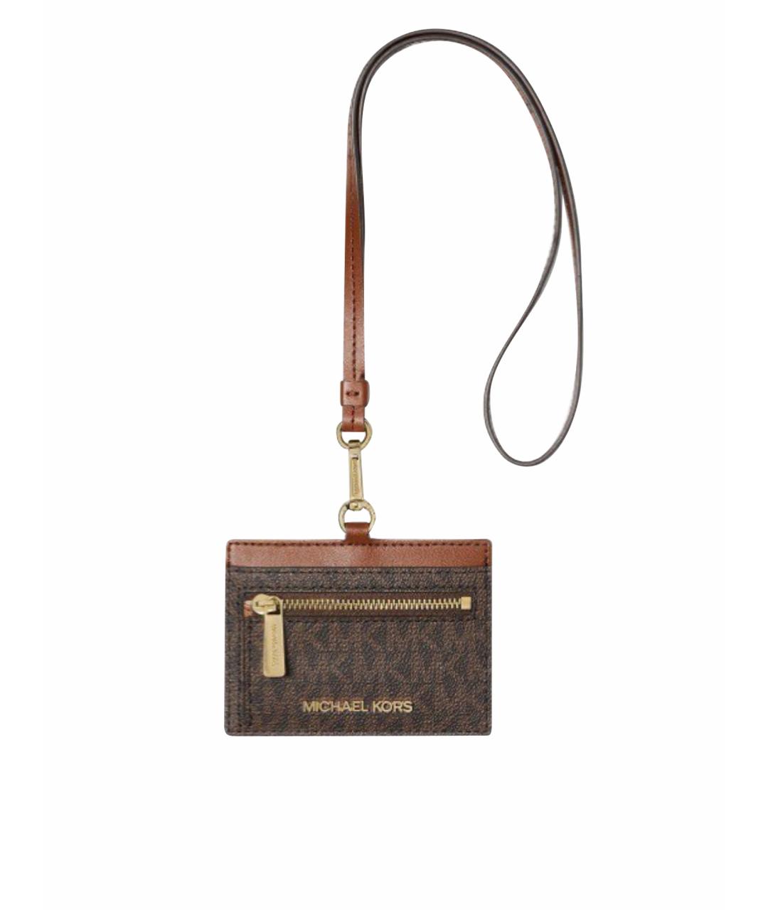MICHAEL MICHAEL KORS Коричневый кардхолдер, фото 1