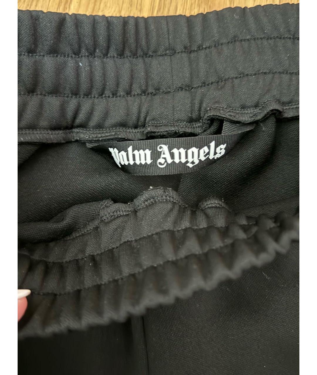 PALM ANGELS Черные полиэстеровые повседневные брюки, фото 4