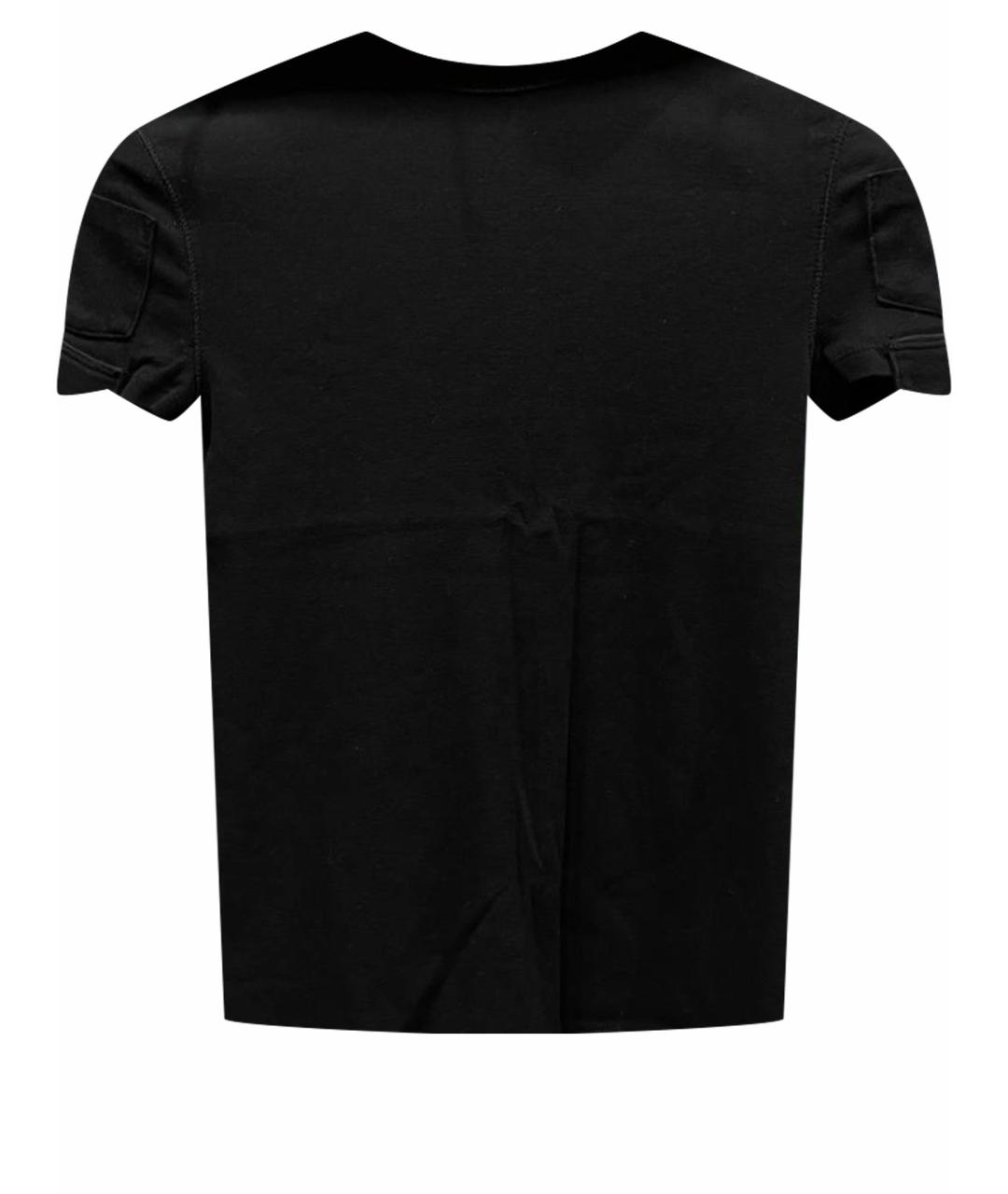HELMUT LANG Черная хлопковая футболка, фото 1