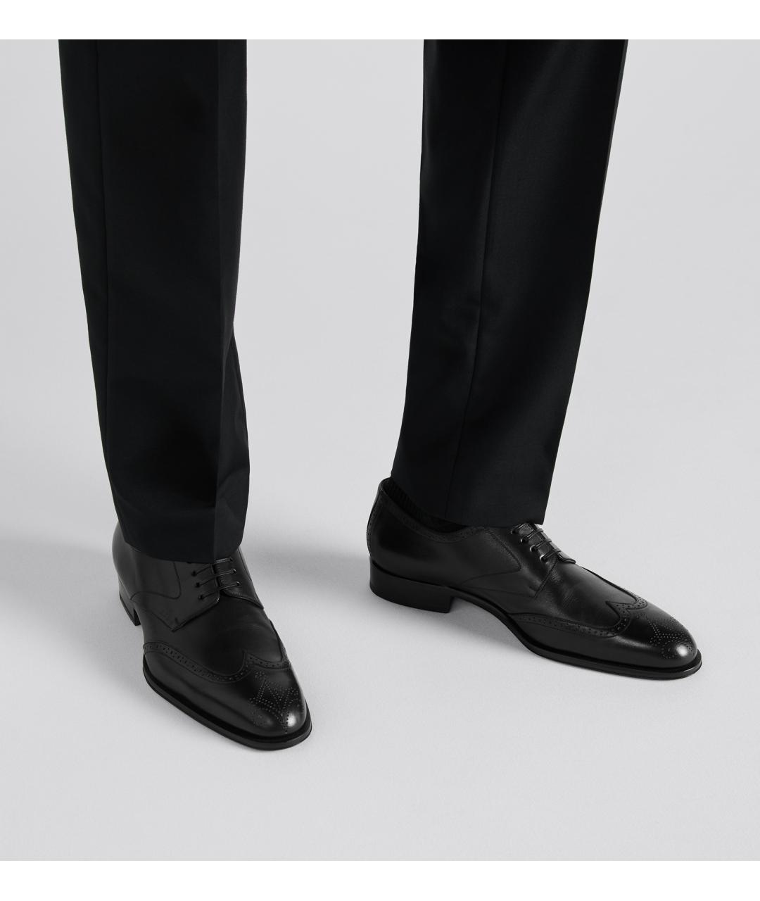 CHRISTIAN DIOR PRE-OWNED Черные кожаные туфли, фото 6