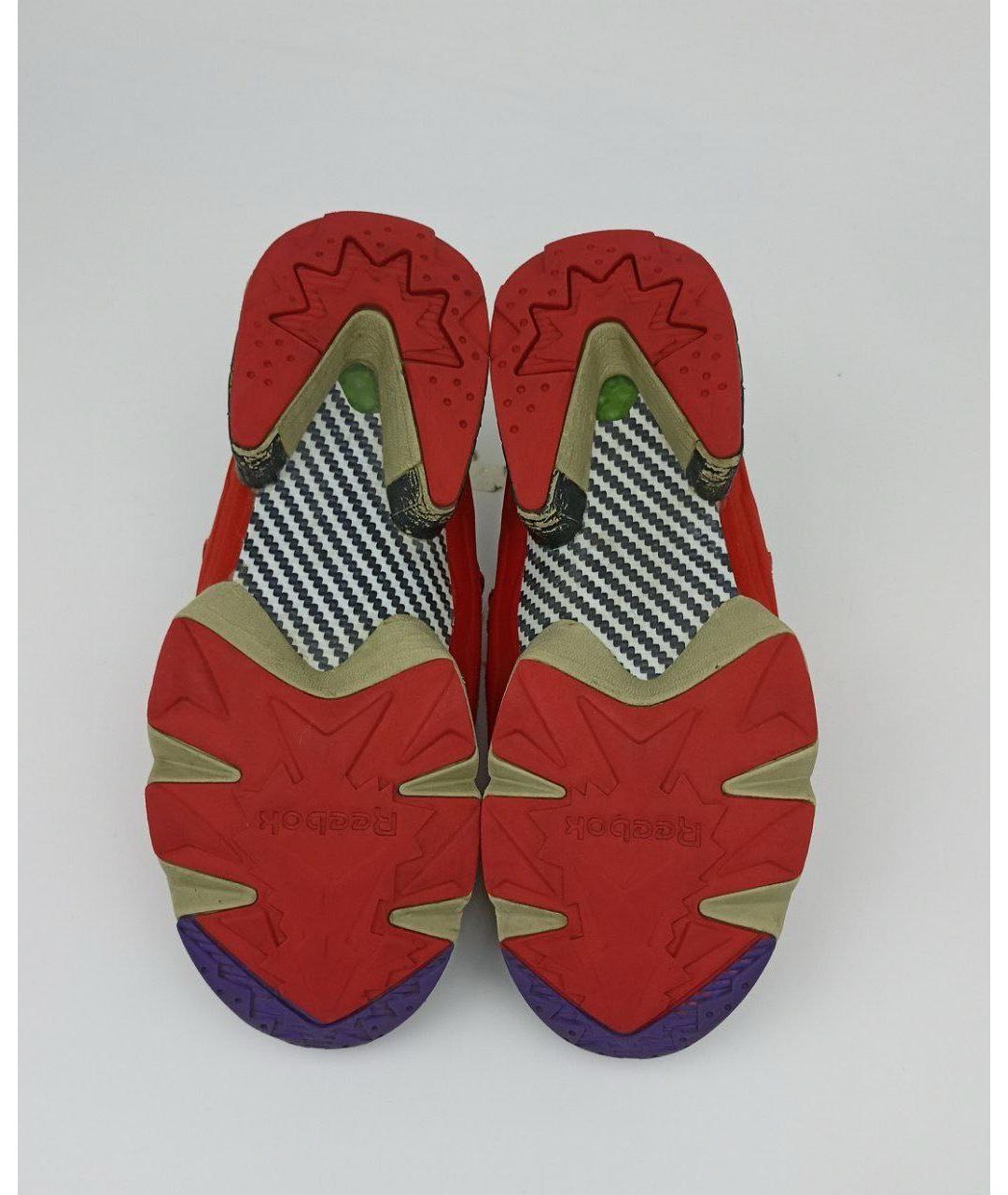 REEBOK Красные текстильные низкие кроссовки / кеды, фото 6