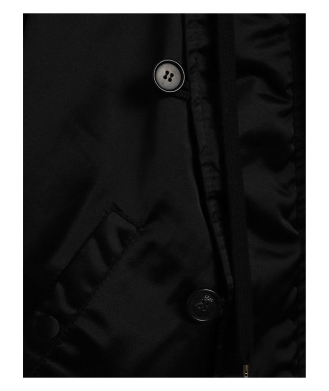 NO. 21 Черная полиэстеровая куртка, фото 3