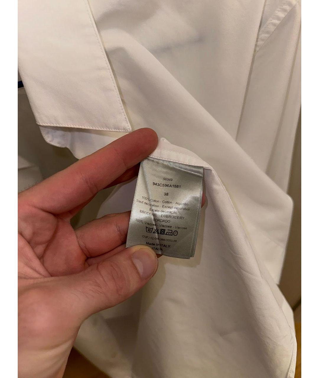 CHRISTIAN DIOR PRE-OWNED Белая классическая рубашка, фото 4
