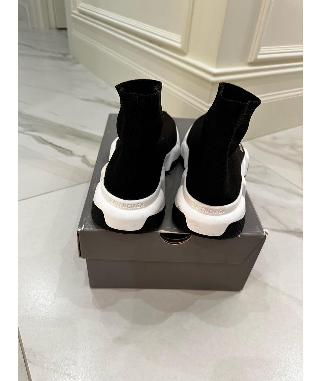 BALENCIAGA Черные текстильные кроссовки, фото 3