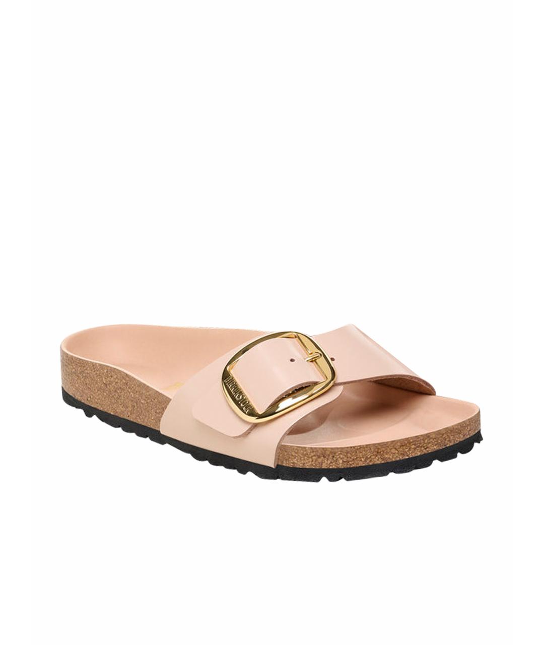 BIRKENSTOCK Розовые сандалии из лакированной кожи, фото 1