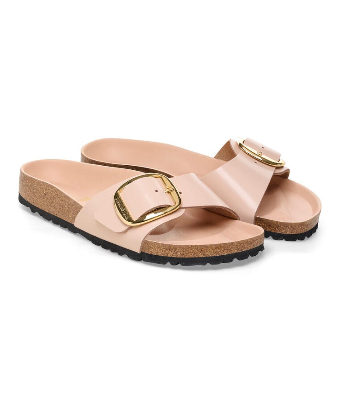 BIRKENSTOCK Розовые сандалии из лакированной кожи, фото 10