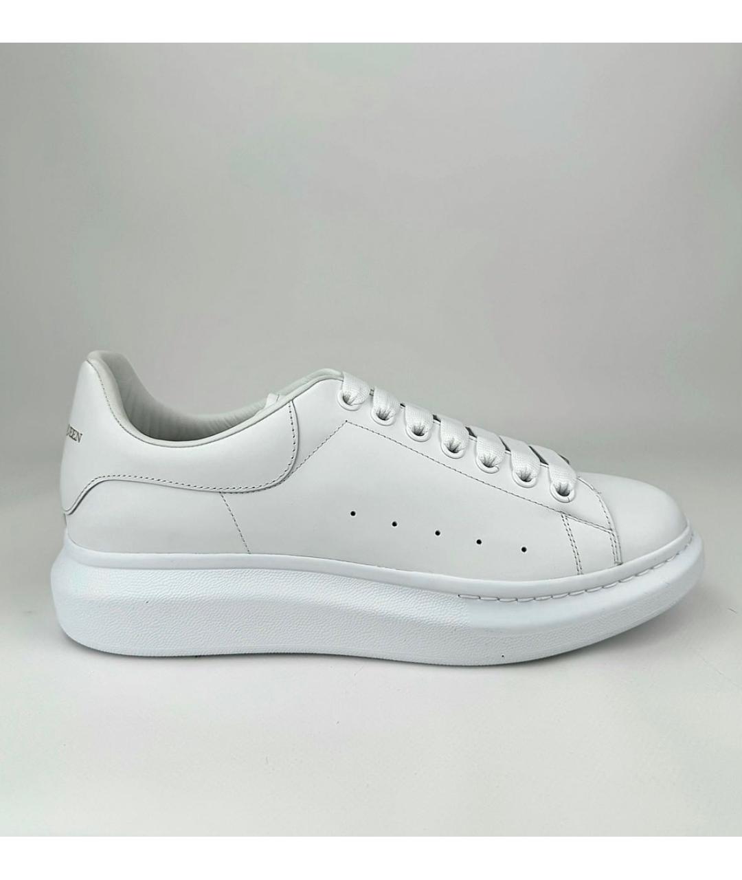 ALEXANDER MCQUEEN Белые кожаные низкие кроссовки / кеды, фото 9