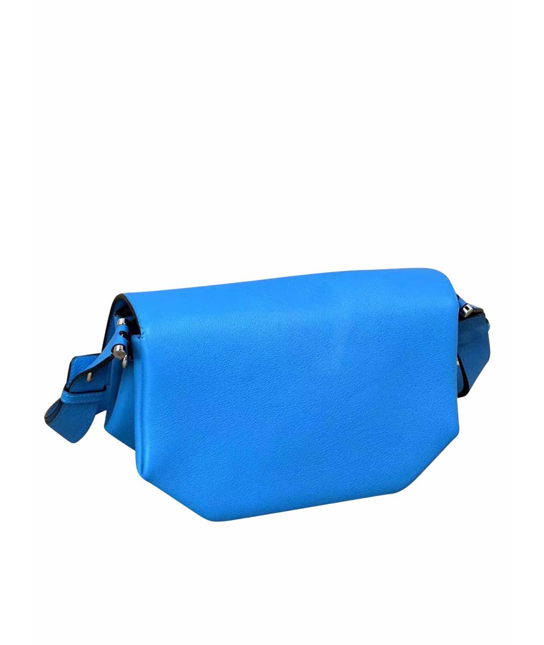 HERMES PRE-OWNED Голубая кожаная сумка через плечо, фото 1