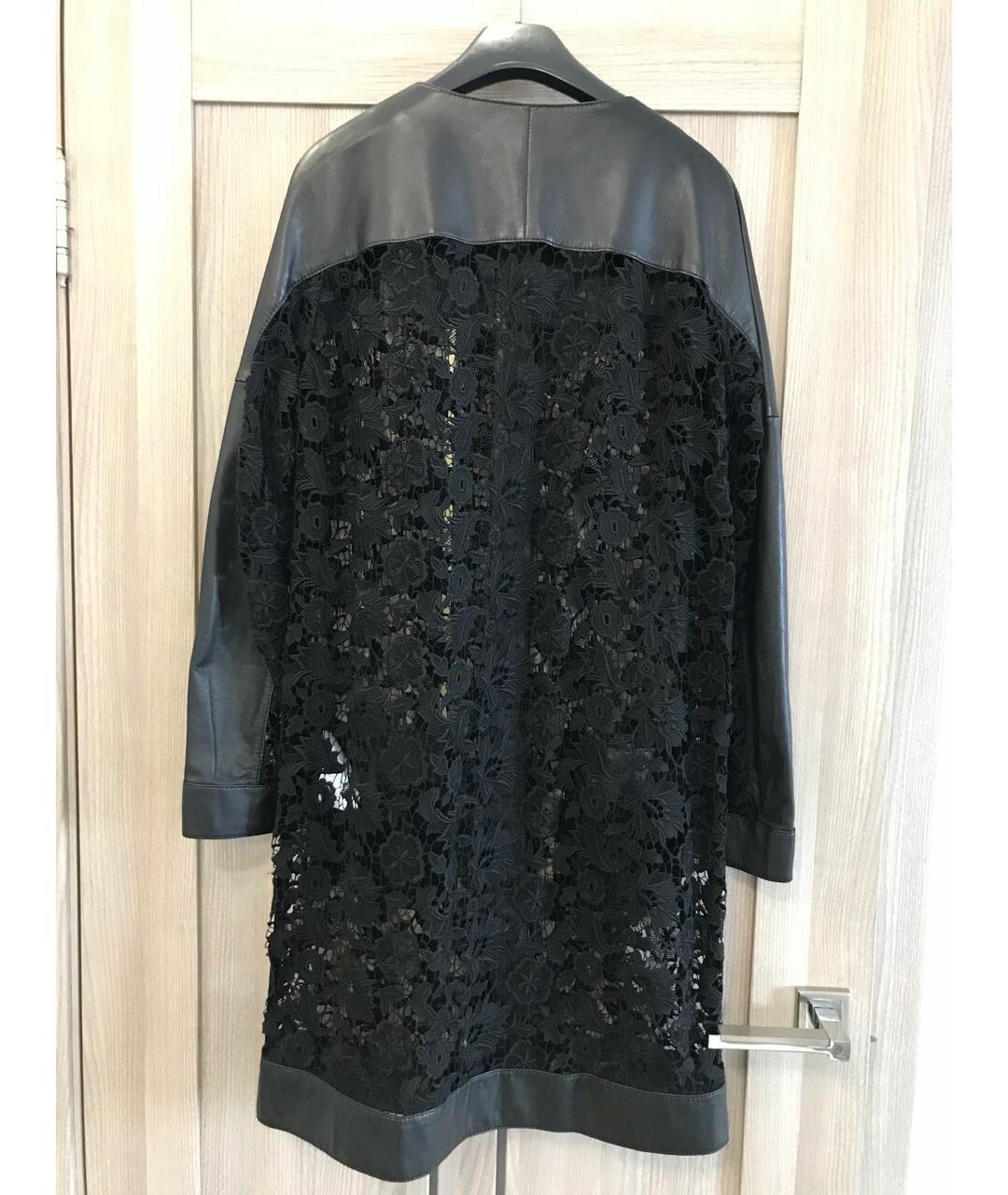 ESCADA Черный кожаный жакет/пиджак, фото 2
