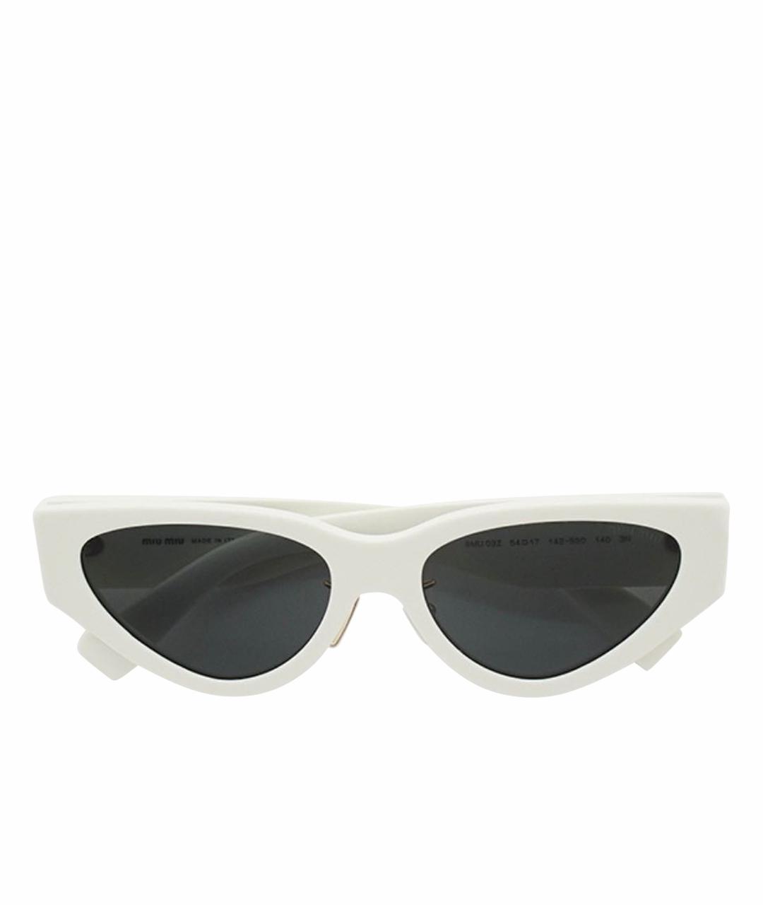 MIU MIU Белые солнцезащитные очки, фото 1