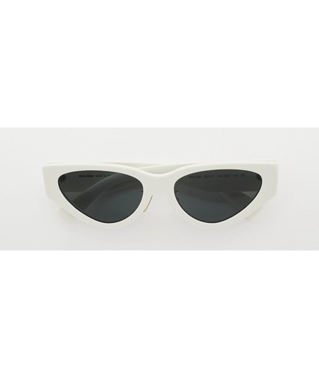 MIU MIU Белые солнцезащитные очки, фото 7