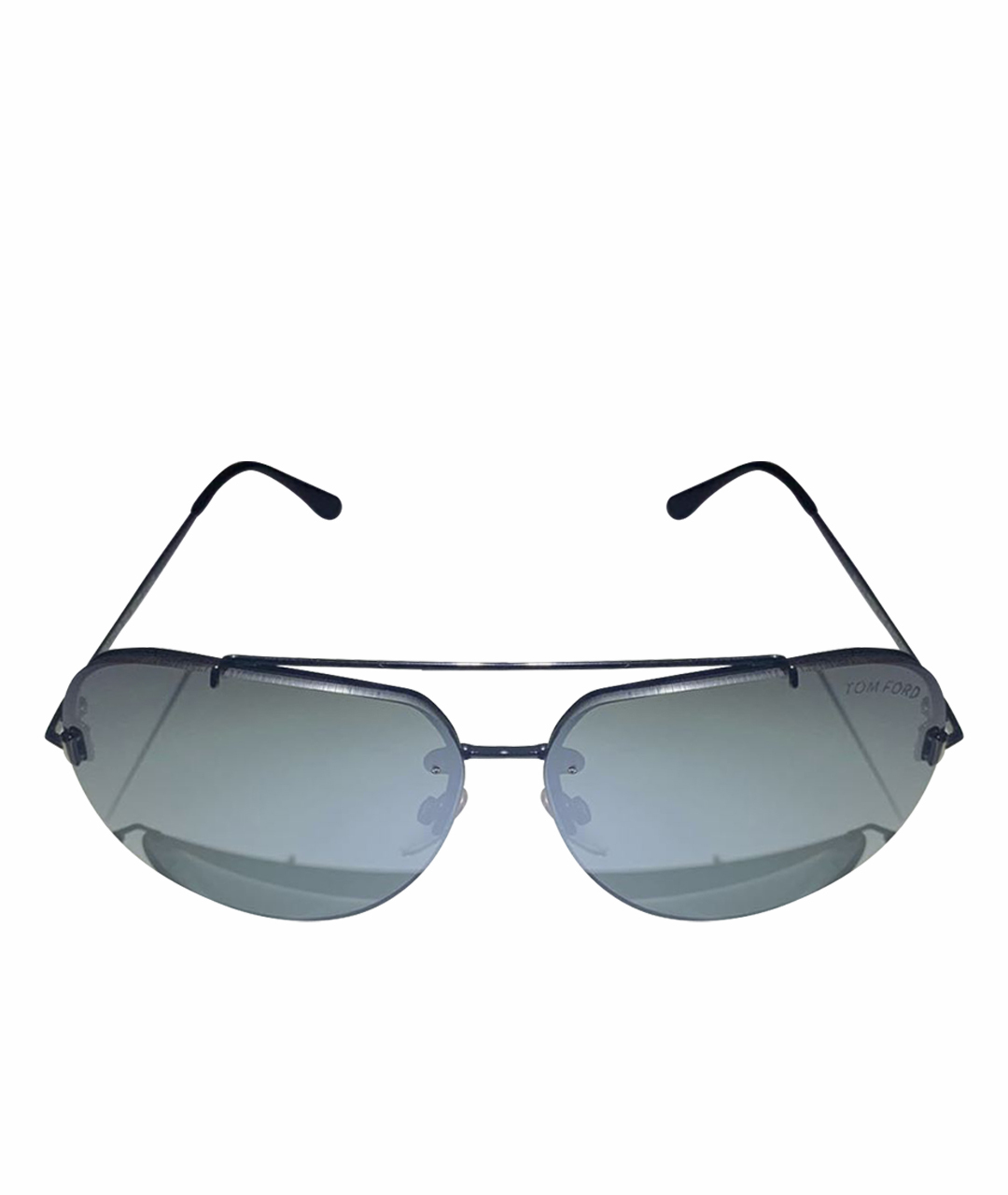 TOM FORD Антрацитовые металлические солнцезащитные очки, фото 1