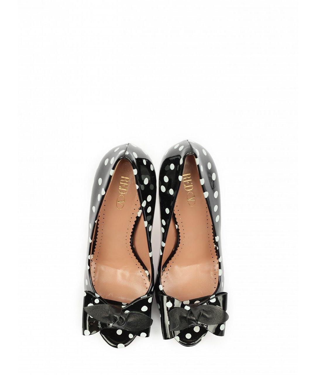 RED VALENTINO Черные туфли из лакированной кожи, фото 4