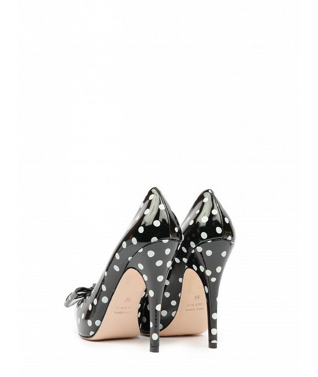 RED VALENTINO Черные туфли из лакированной кожи, фото 3