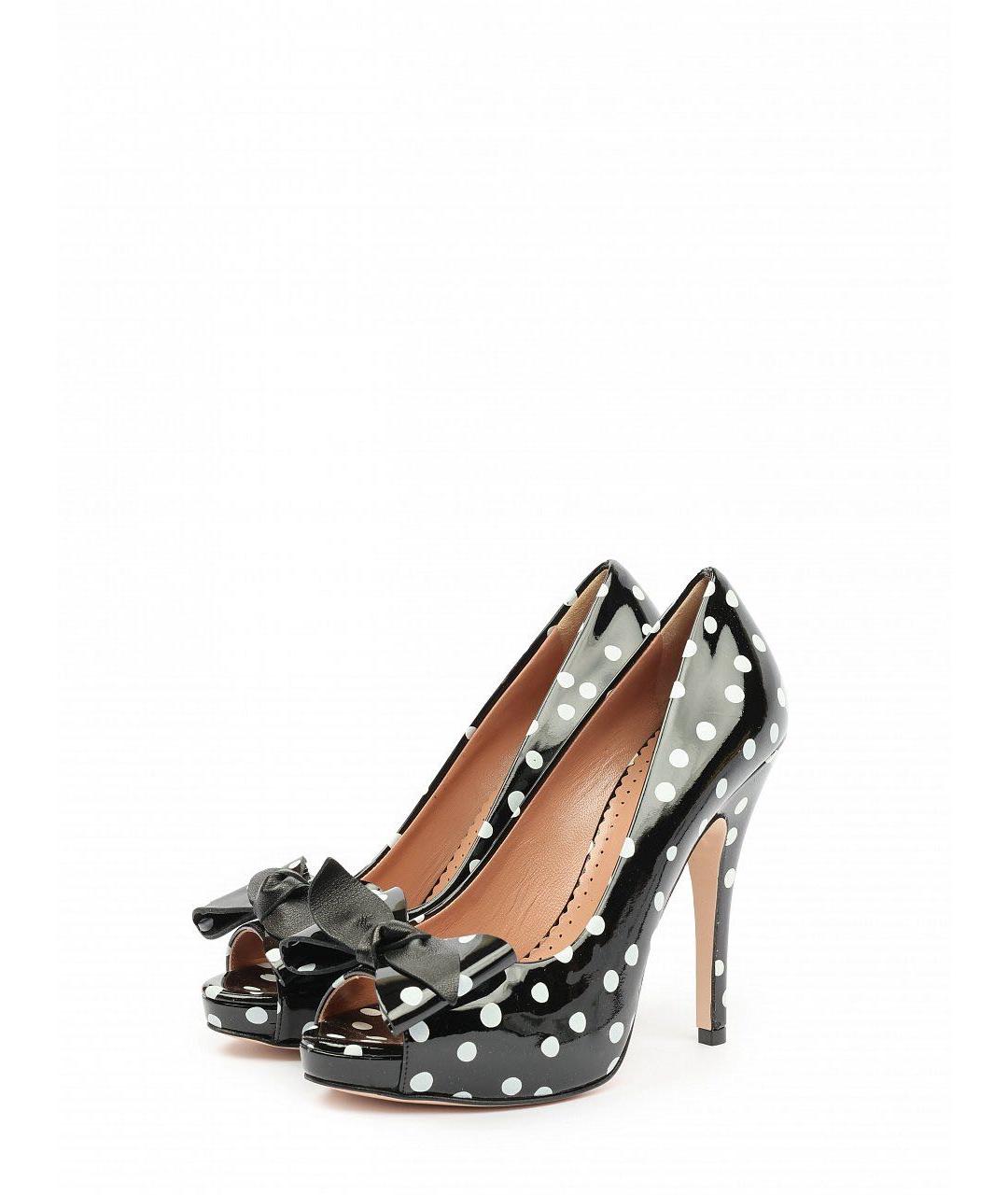 RED VALENTINO Черные туфли из лакированной кожи, фото 2
