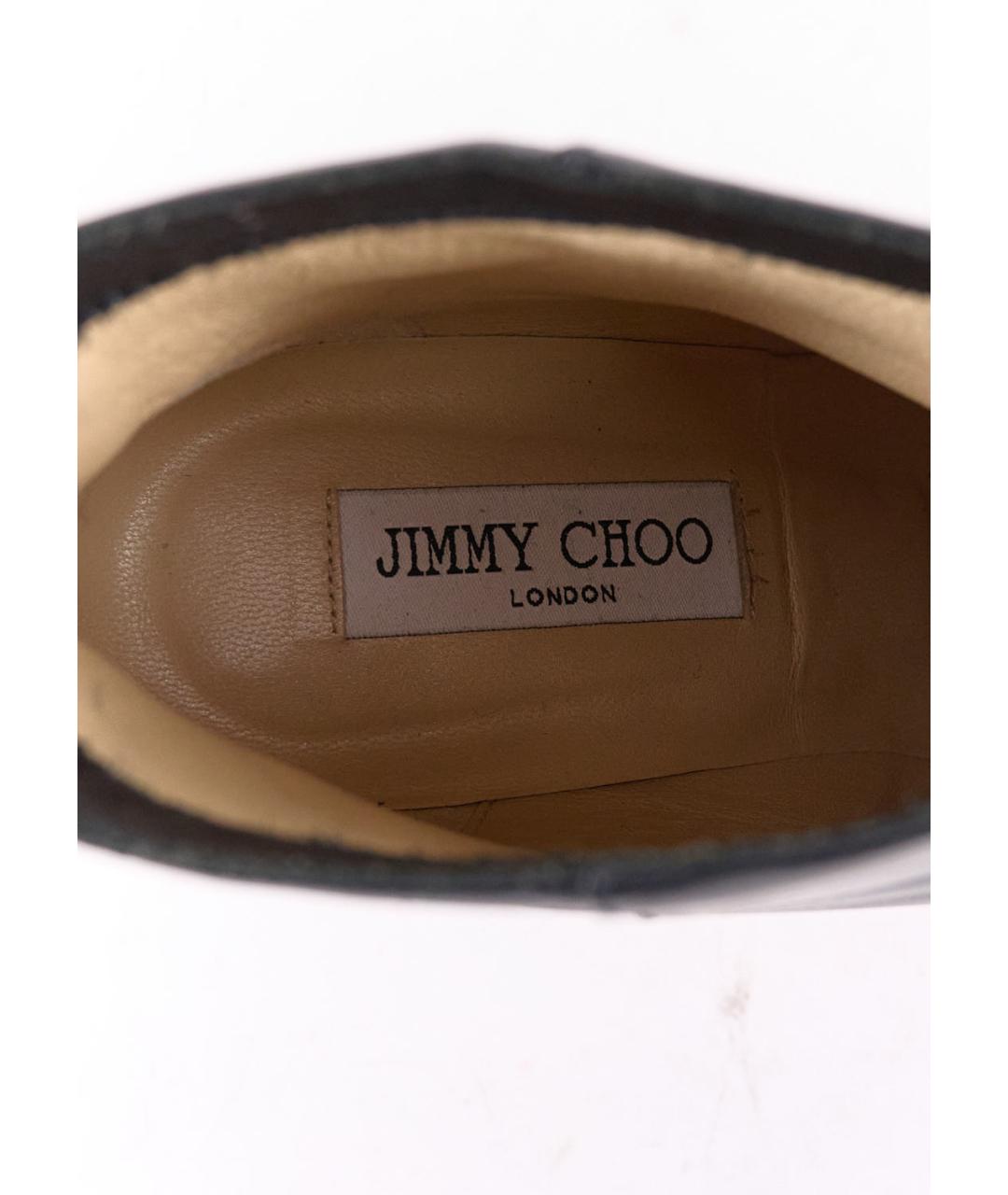 JIMMY CHOO Черные кожаные ботильоны, фото 5