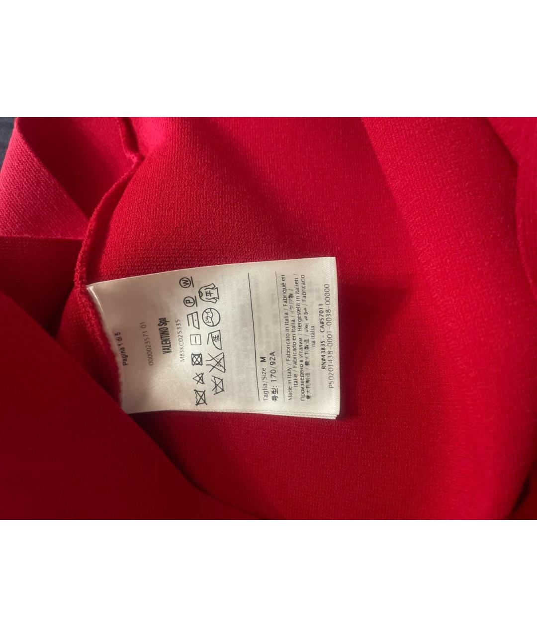 VALENTINO Красная вискозная блузы, фото 4