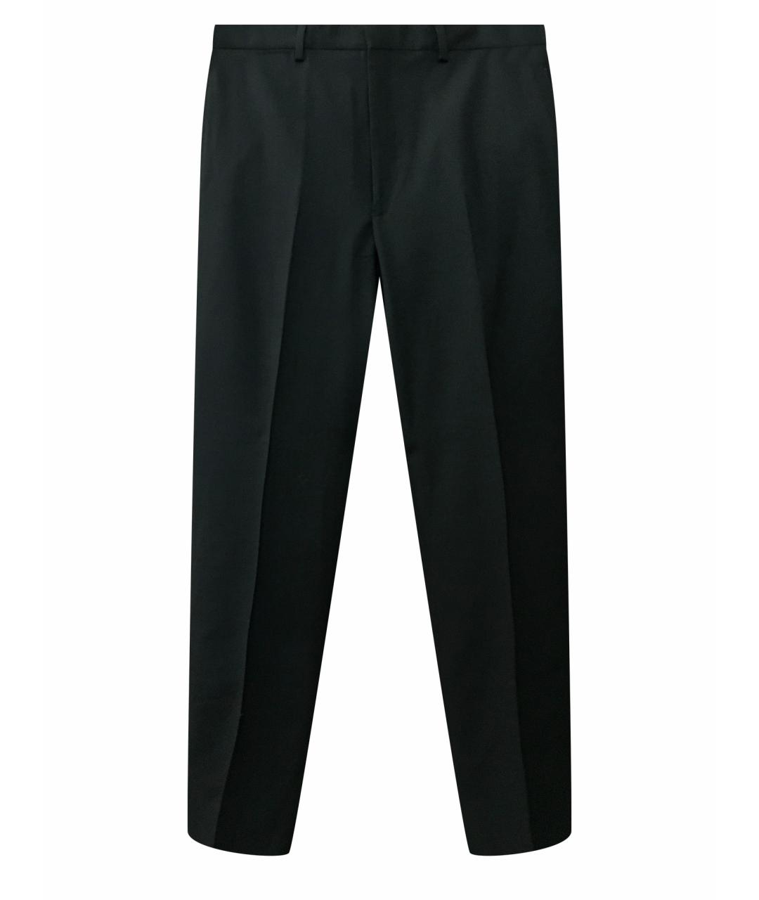 KENZO Черные шерстяные классические брюки, фото 1