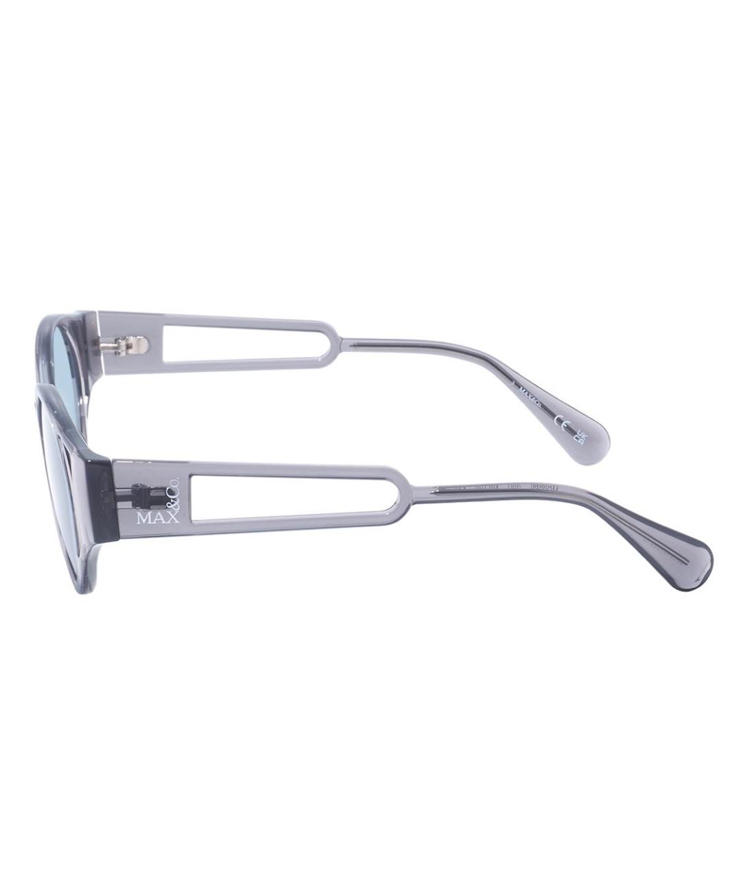 MAX&CO Голубые пластиковые солнцезащитные очки, фото 3