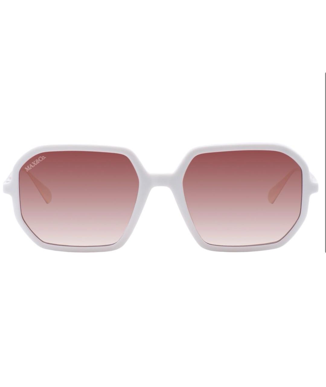 MAX&CO Белые пластиковые солнцезащитные очки, фото 2