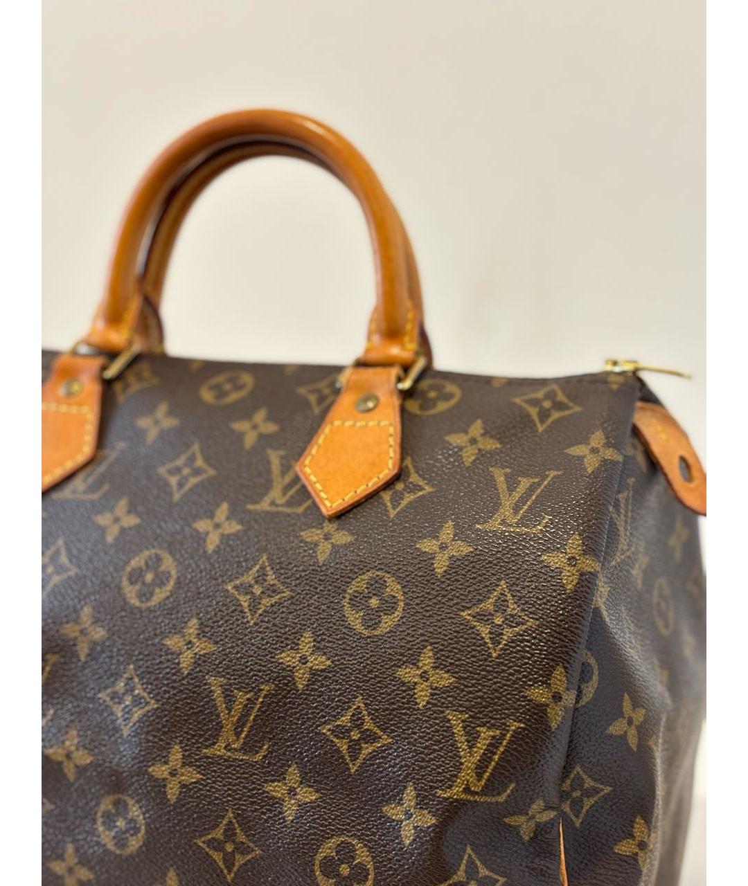 LOUIS VUITTON Коричневая сумка с короткими ручками, фото 2