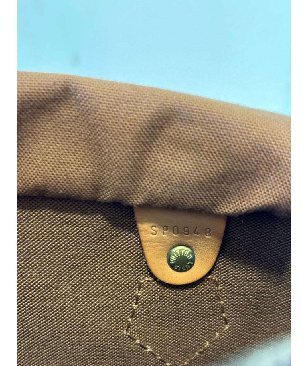 LOUIS VUITTON Коричневая сумка с короткими ручками, фото 8