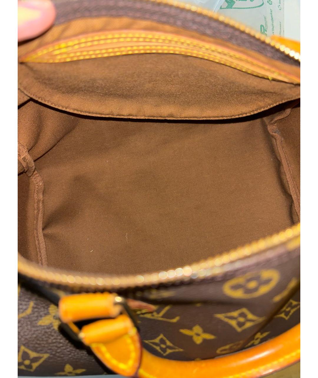 LOUIS VUITTON Коричневая сумка с короткими ручками, фото 7