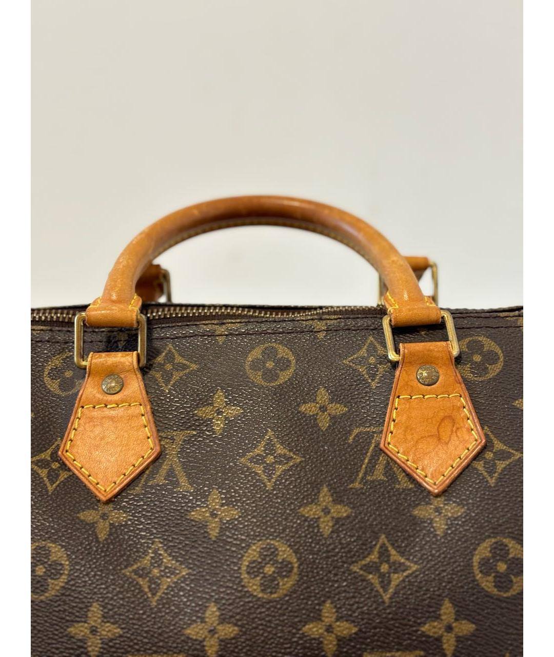 LOUIS VUITTON Коричневая сумка с короткими ручками, фото 5