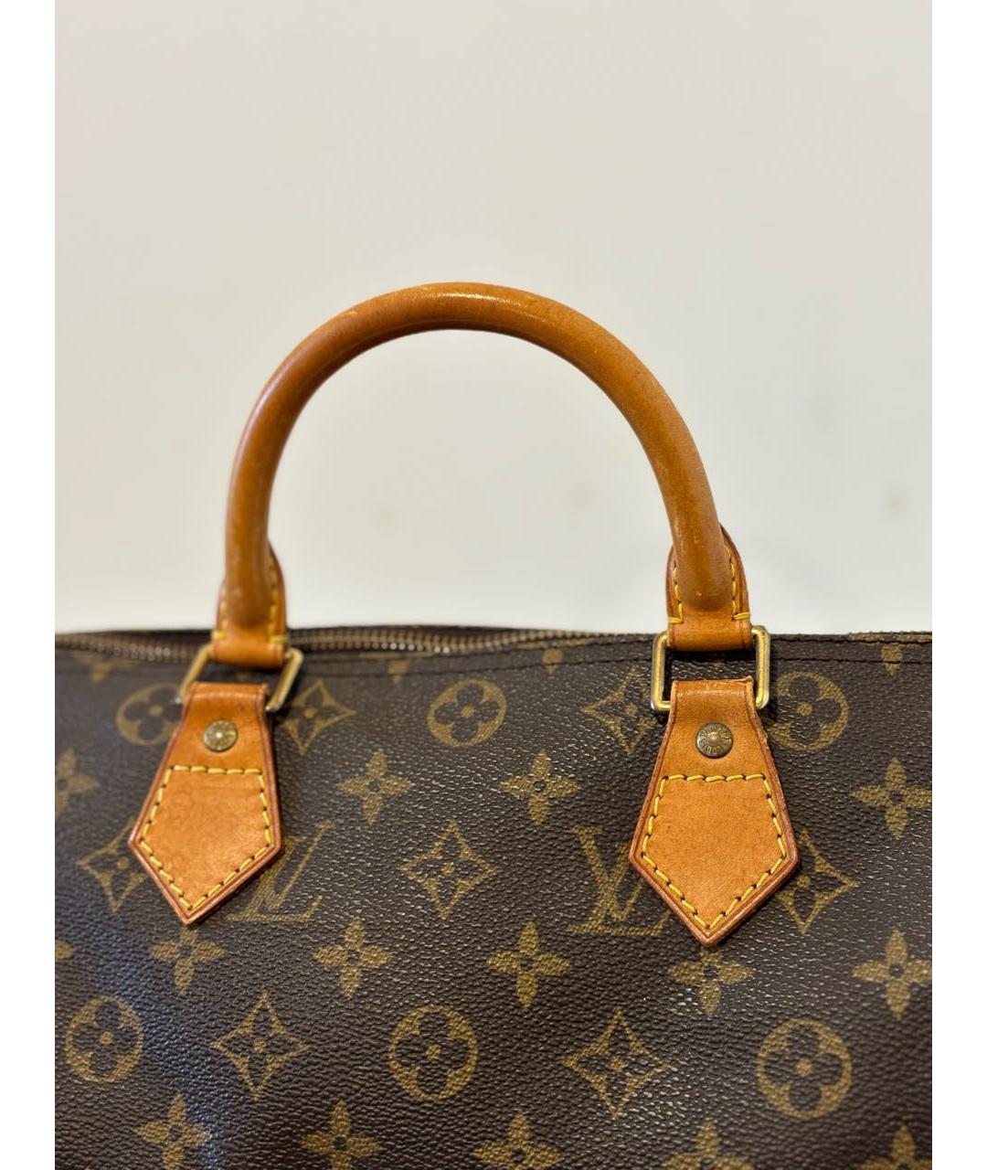 LOUIS VUITTON Коричневая сумка с короткими ручками, фото 4