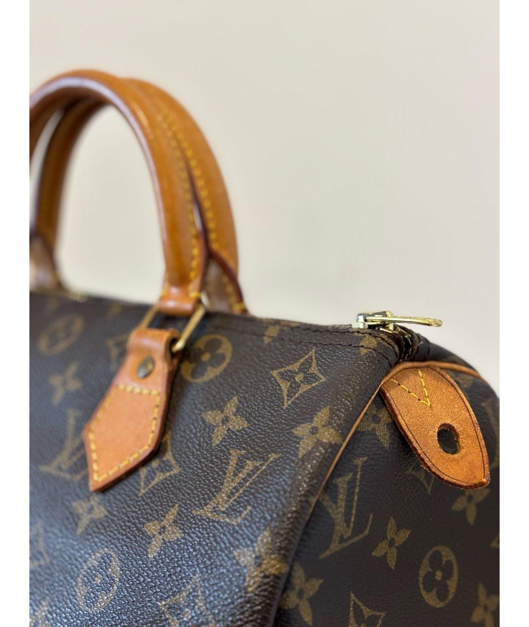 LOUIS VUITTON Коричневая сумка с короткими ручками, фото 6