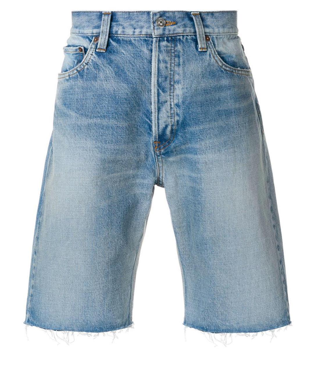 BALENCIAGA Синие хлопковые джинсы клеш, фото 1