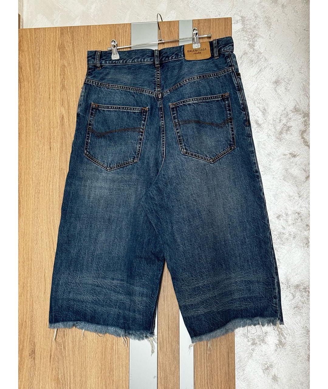 BALENCIAGA Синие хлопковые джинсы клеш, фото 6