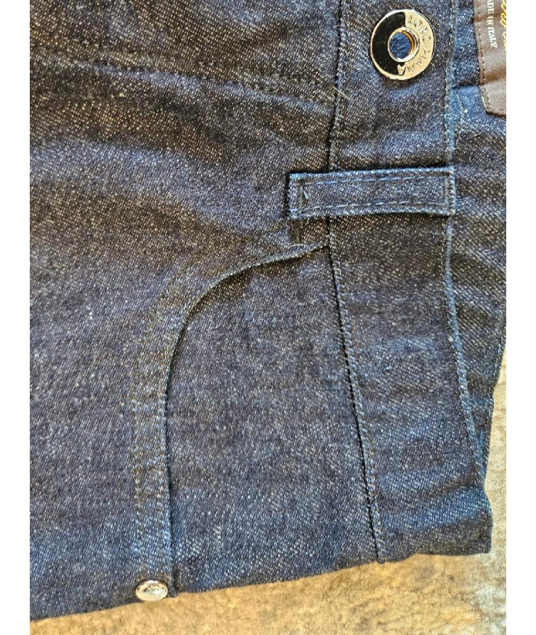 LORO PIANA Темно-синие хлопковые детские джинсы, фото 4