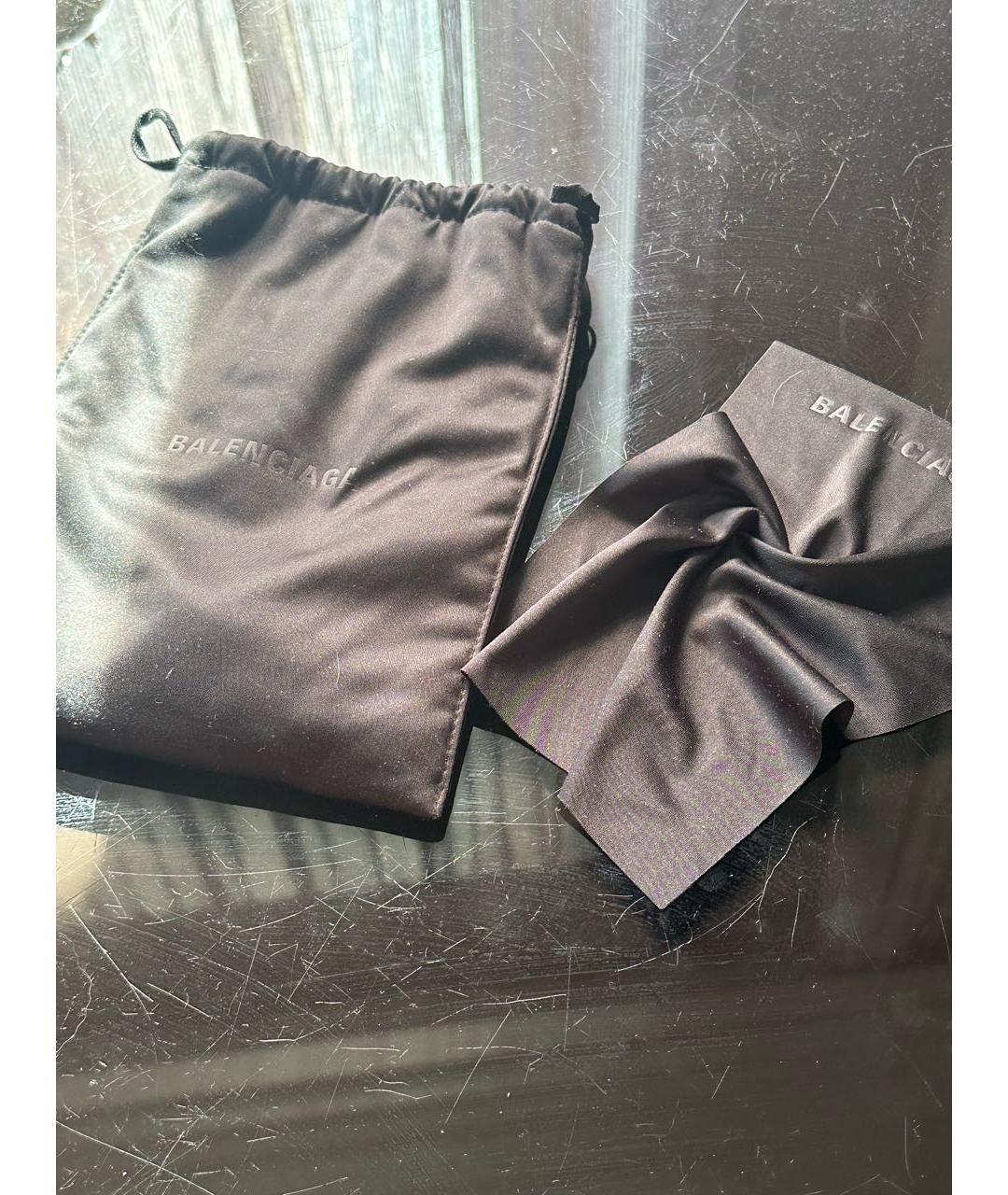 BALENCIAGA Черные пластиковые солнцезащитные очки, фото 4