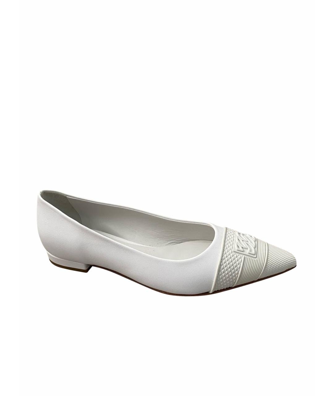 CASADEI Белые кожаные туфли, фото 1