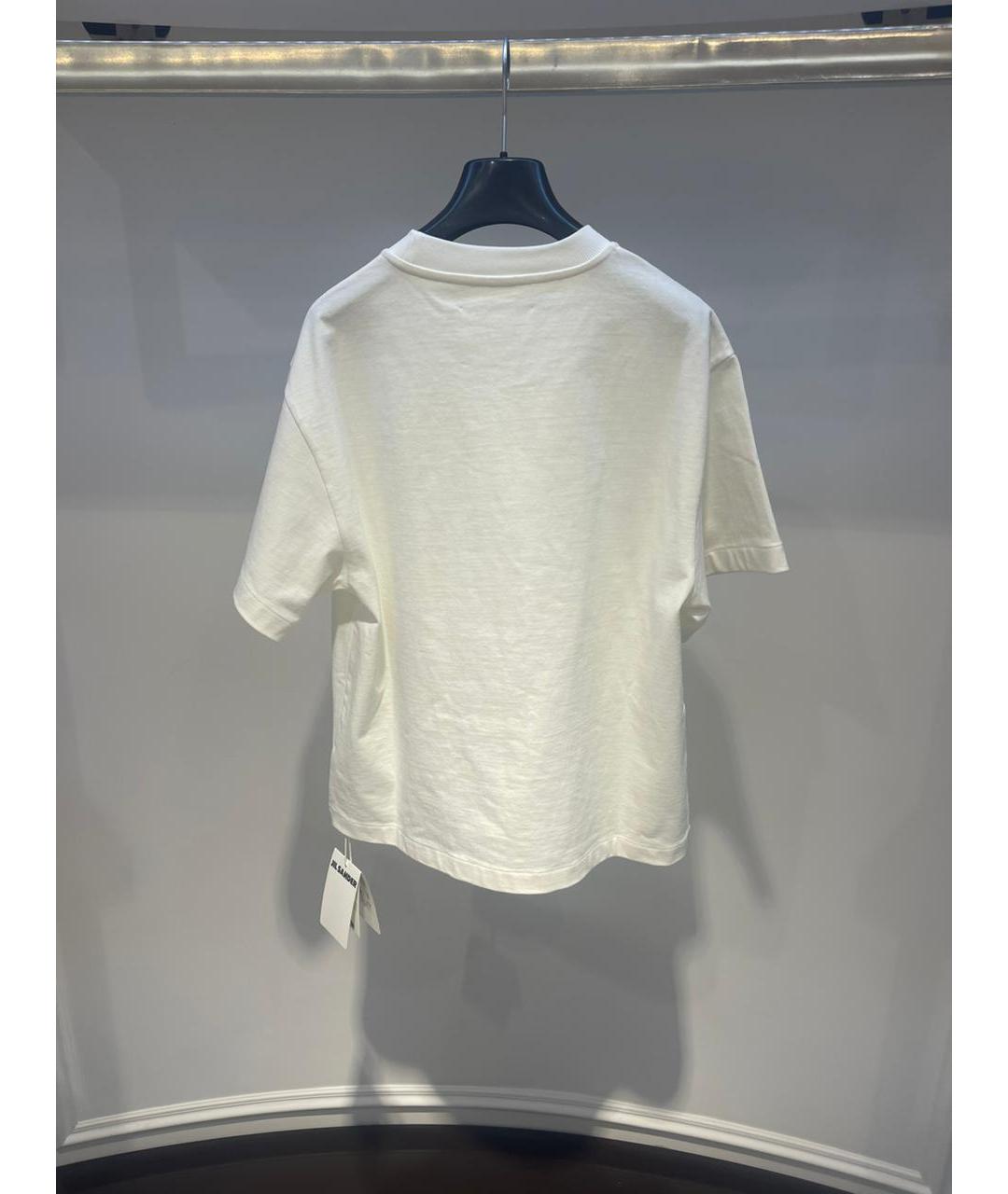 JIL SANDER Белая футболка, фото 2