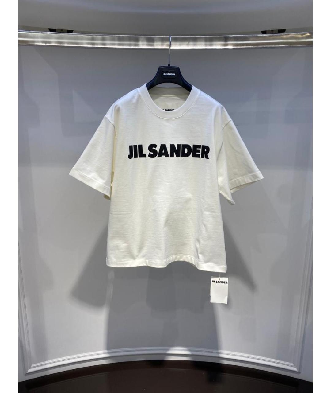 JIL SANDER Белая футболка, фото 3