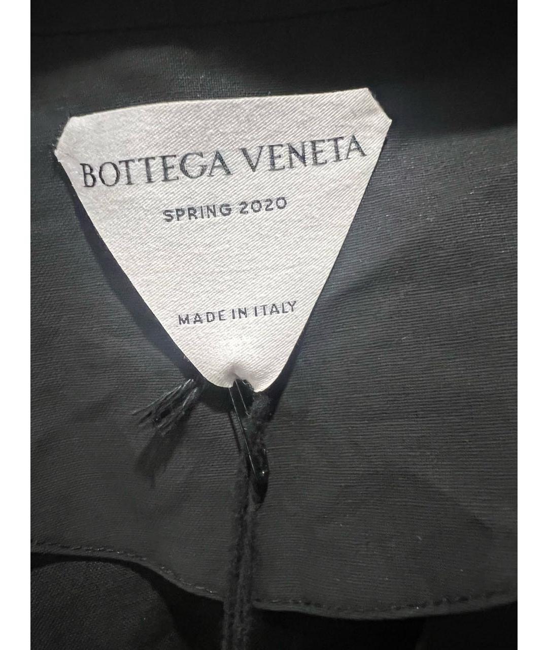 BOTTEGA VENETA Черное хлопковое платье, фото 3