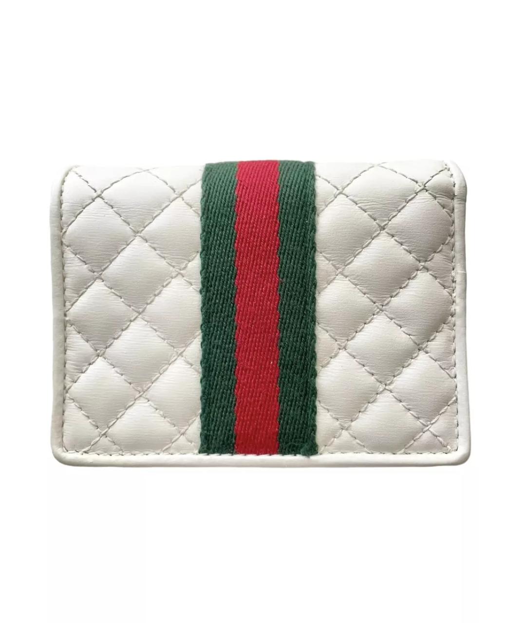 GUCCI Белый кожаный кошелек, фото 2