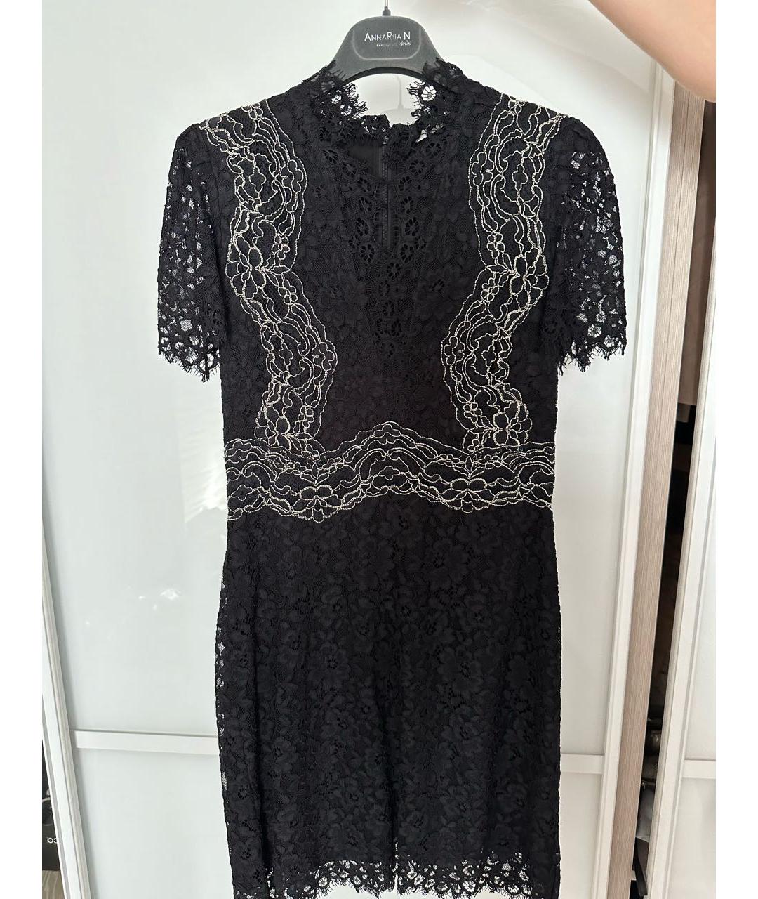 SANDRO Черное полиэстеровое коктейльное платье, фото 3
