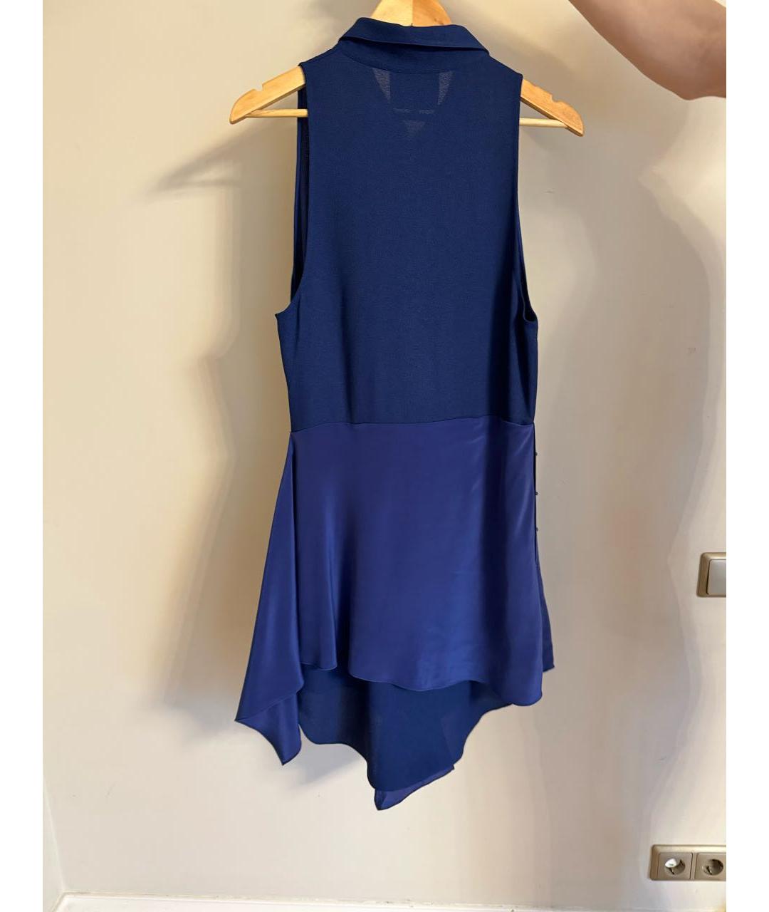 3.1 PHILLIP LIM Синее полиэстеровое платье, фото 2