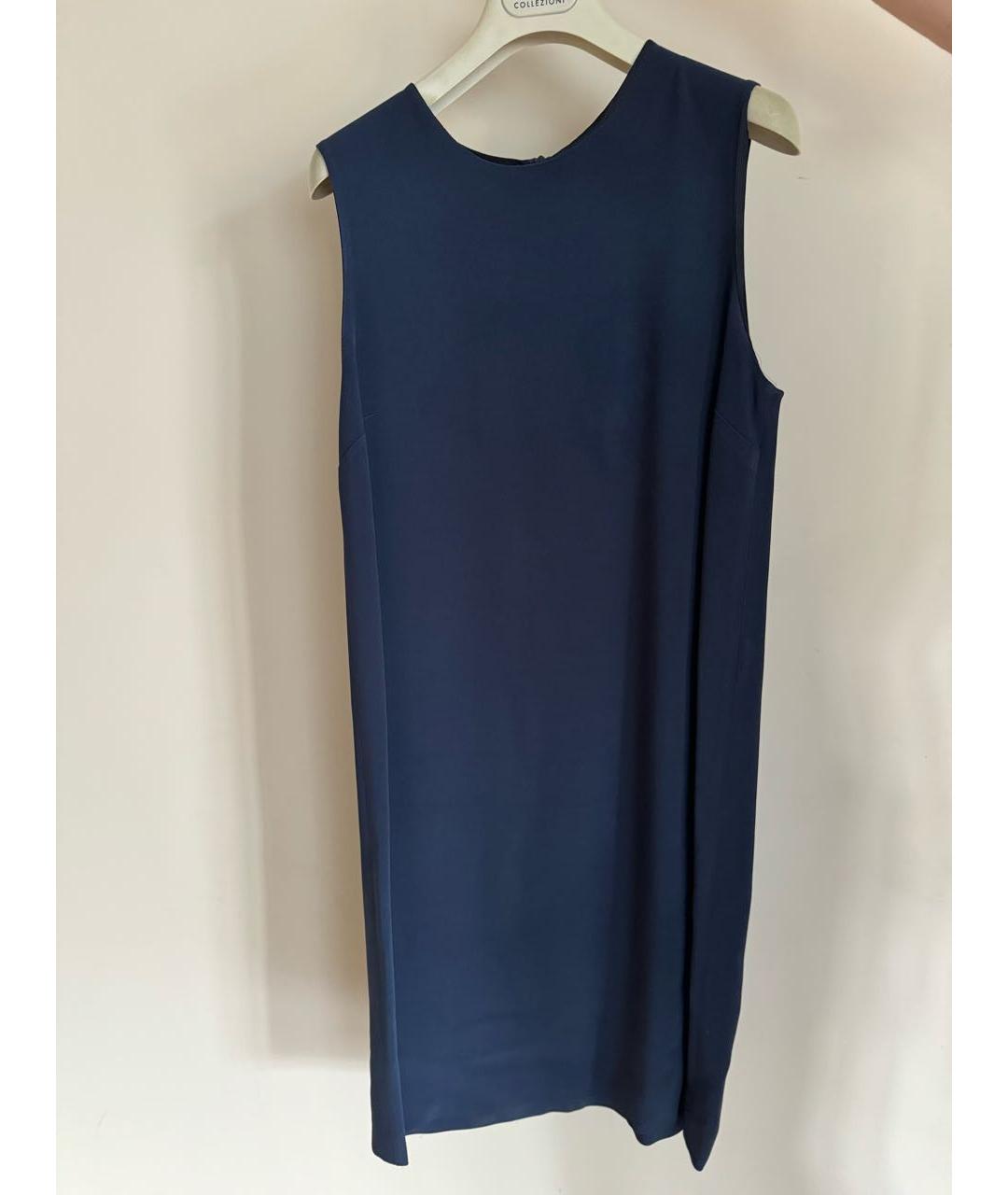 JOSEPH Темно-синее вискозное повседневное платье, фото 4