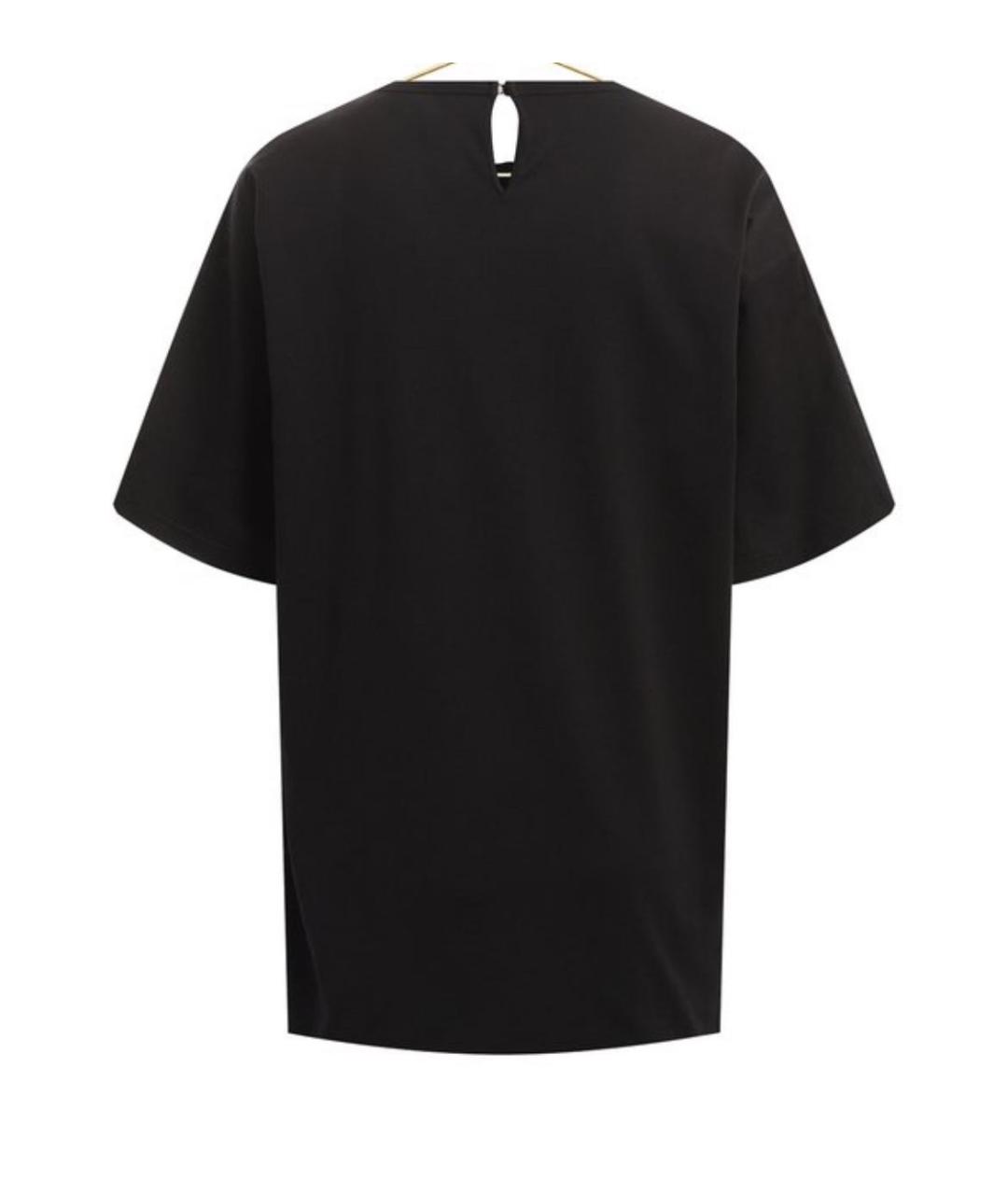 NO. 21 Черная хлопковая футболка, фото 2
