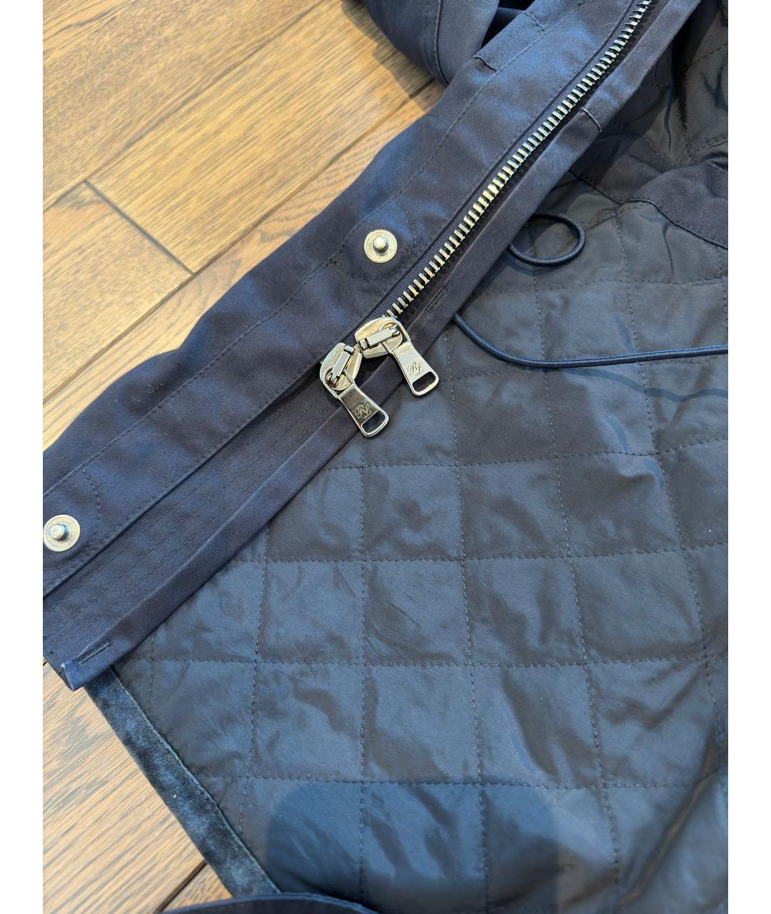 RALPH LAUREN PURPLE LABEL Темно-синяя хлопковая куртка, фото 4