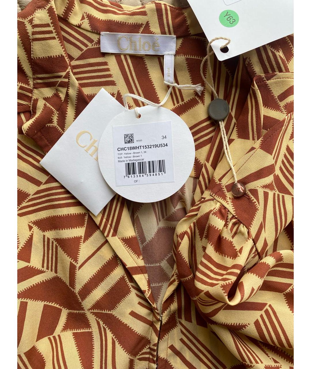 CHLOE Шелковая блузы, фото 6
