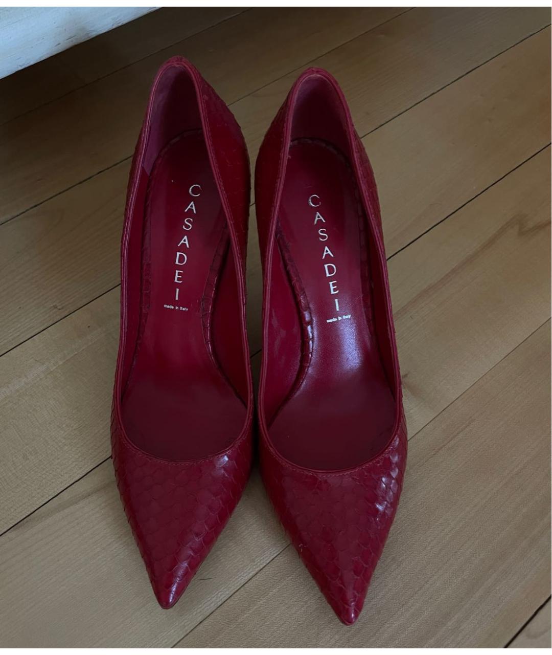 CASADEI Красные кожаные туфли, фото 2