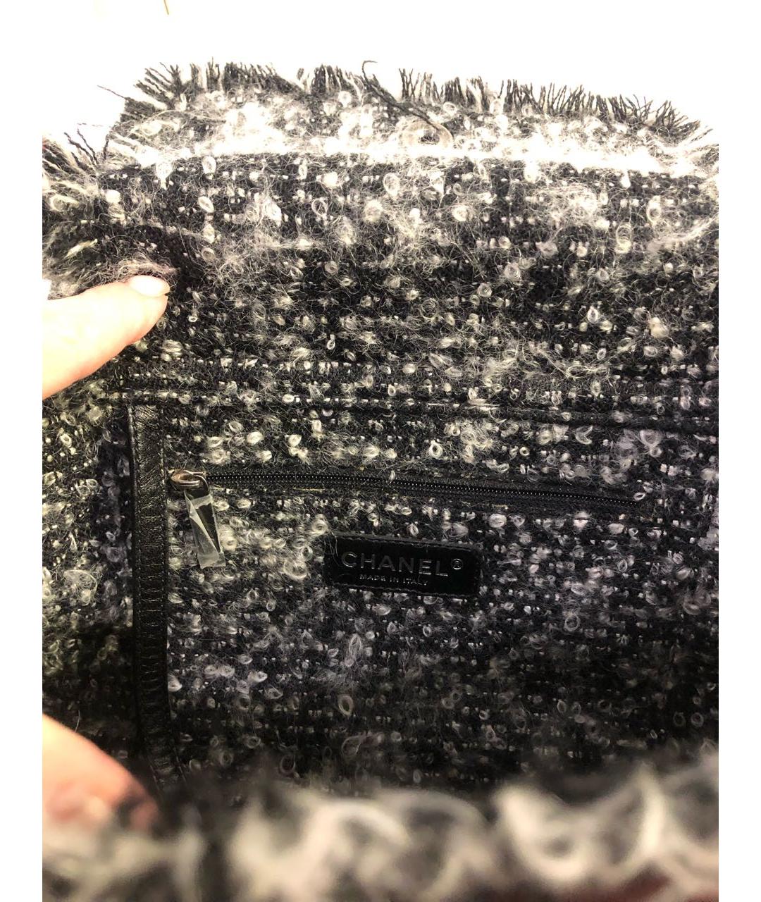 CHANEL PRE-OWNED Черная кожаная сумка тоут, фото 4