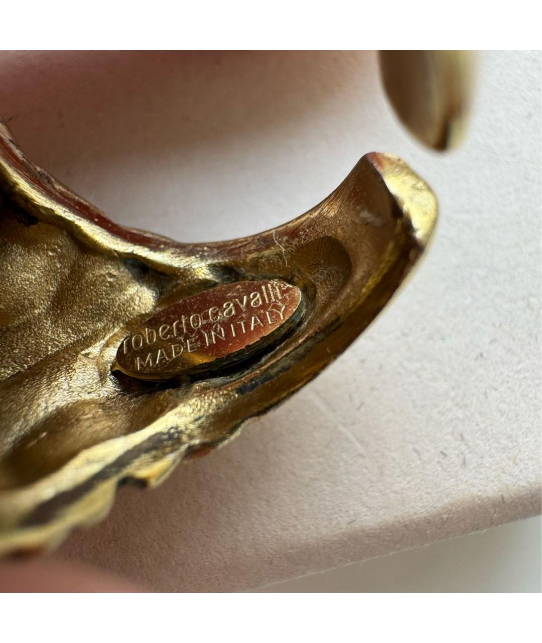 ROBERTO CAVALLI Золотое латунное кольцо, фото 3