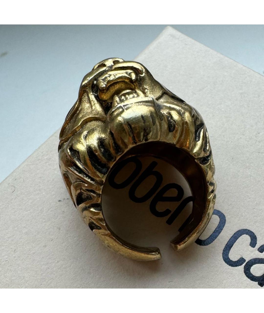 ROBERTO CAVALLI Золотое латунное кольцо, фото 4
